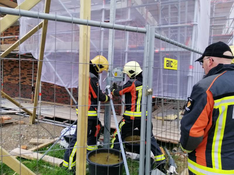 Bouwverlichting dreigt om te vallen