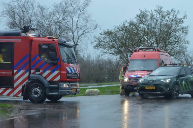 Zoektocht naar persoon te water
