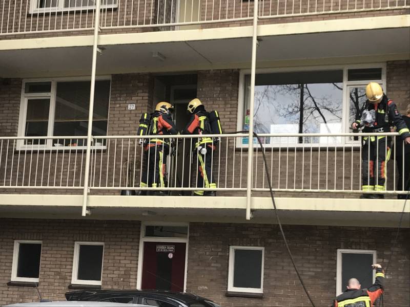 Combimagnetron vliegt in brand tijdens het bakken
