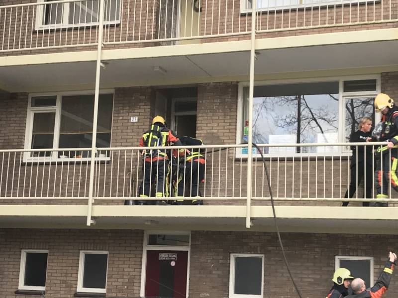 Combimagnetron vliegt in brand tijdens het bakken