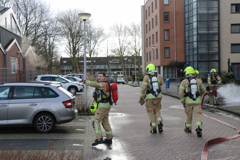 Uitslaande brand in slooppand