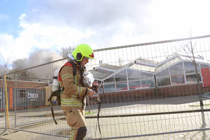 Uitslaande brand in slooppand