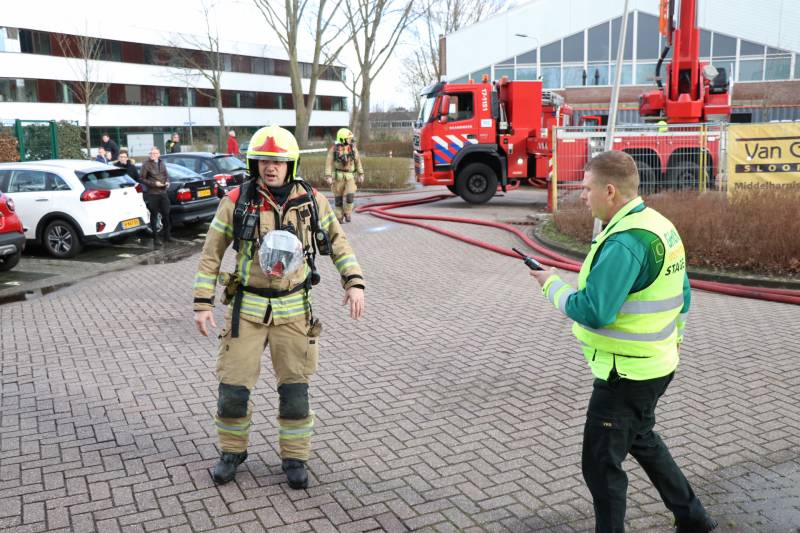 Uitslaande brand in slooppand