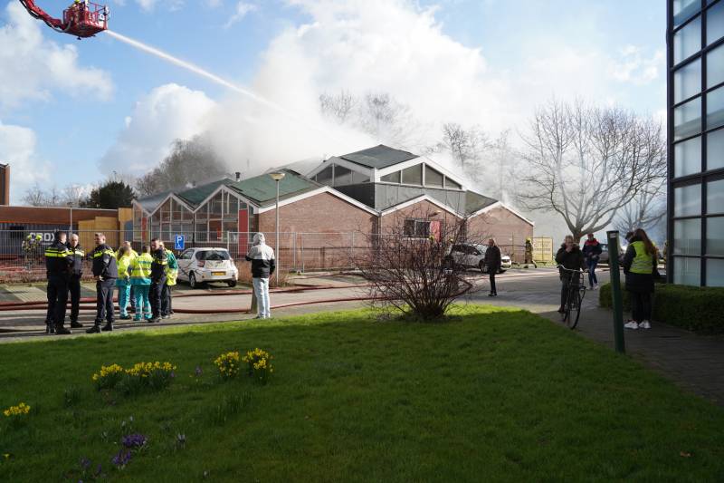 Uitslaande brand in slooppand