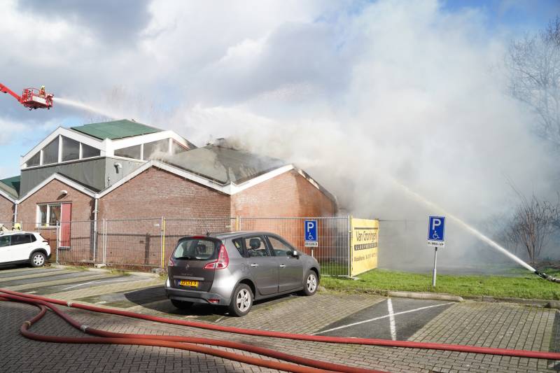 Uitslaande brand in slooppand