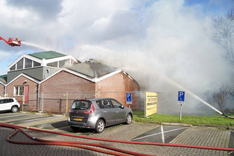 Uitslaande brand in slooppand