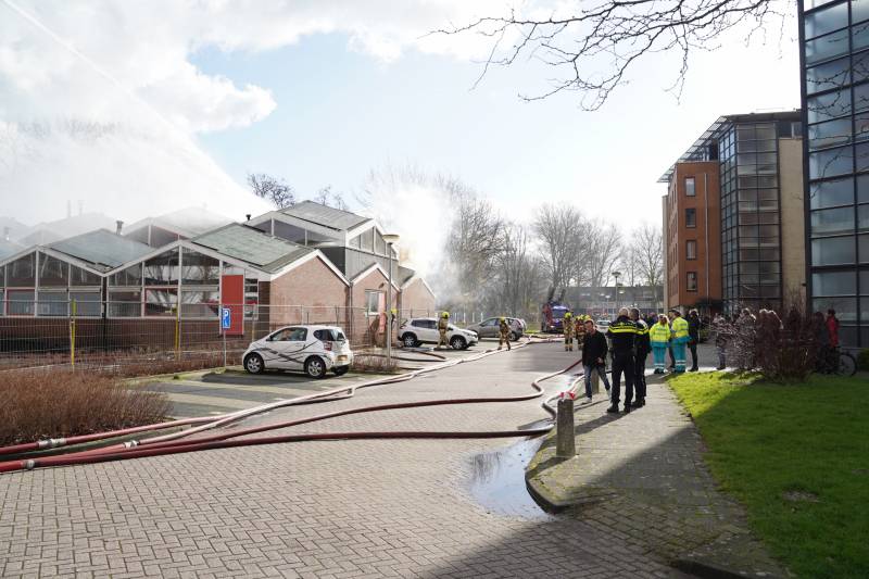 Uitslaande brand in slooppand