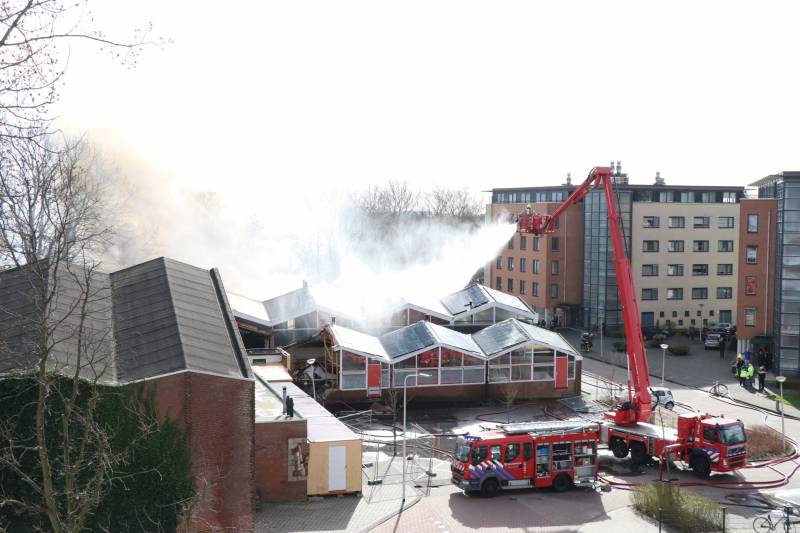 Uitslaande brand in slooppand