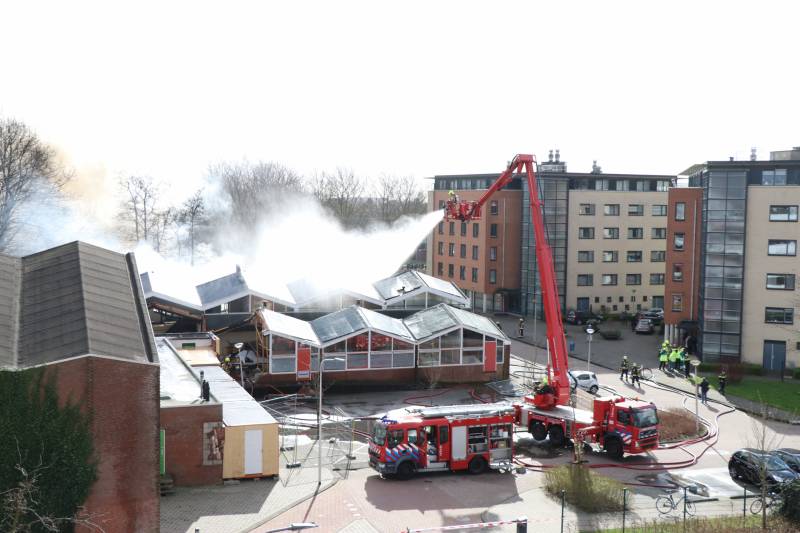 Uitslaande brand in slooppand