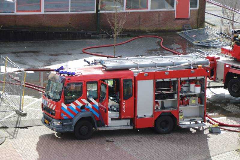 Uitslaande brand in slooppand