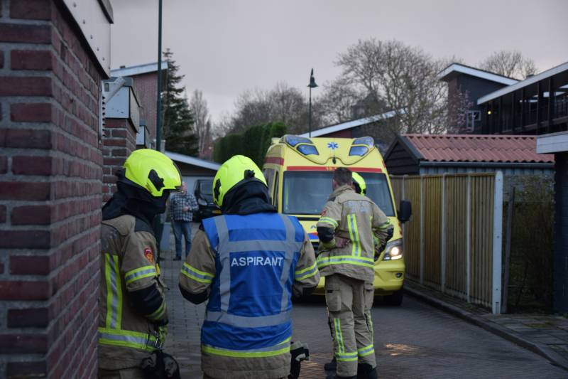 Geiser in woning vat vlam