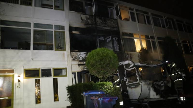 Brand verwoest caravan