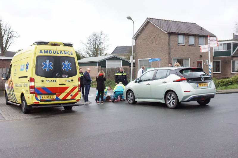 Fietsster gewond bij aanrijding