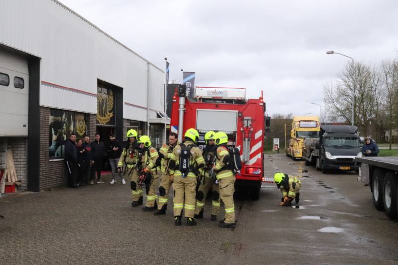 Kleine brand in bedrijvenpand