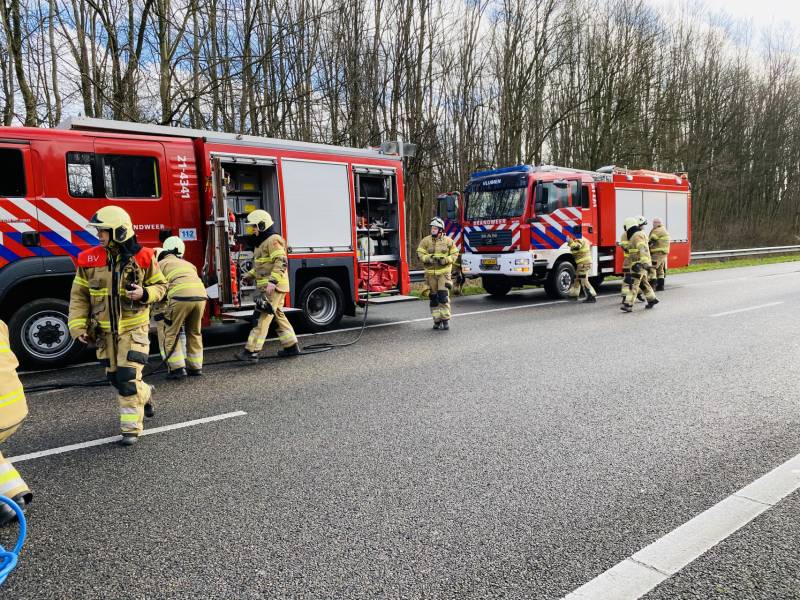 Politieauto beschadigd na zwaar ongeval