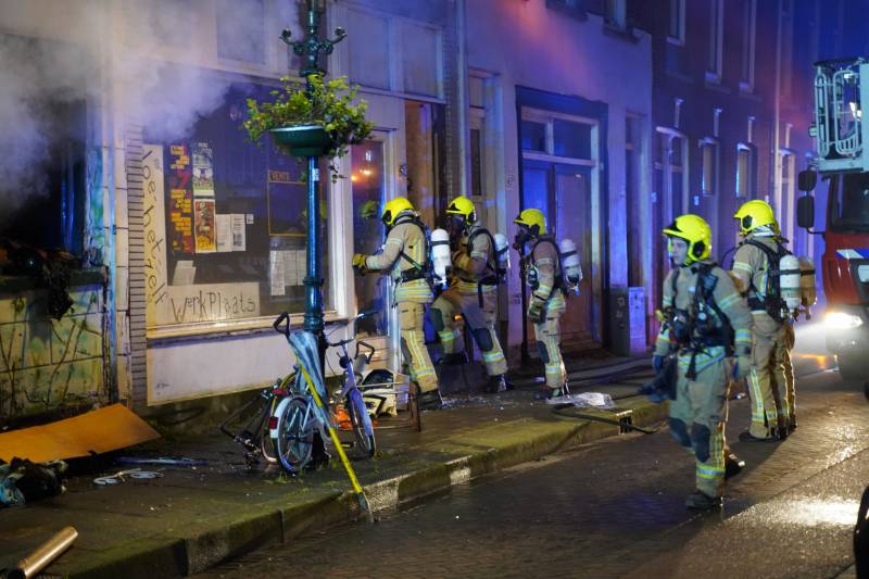 Drie gewonden na uitslaande brand in kraakpand
