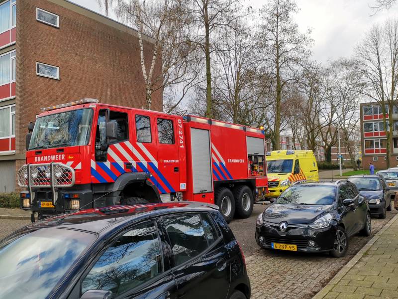 Brand in woning portiekflat