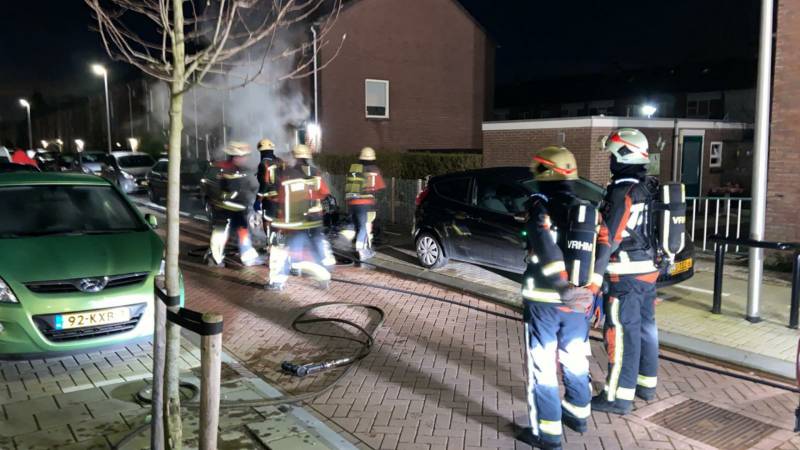 Auto flink beschadigd na brand