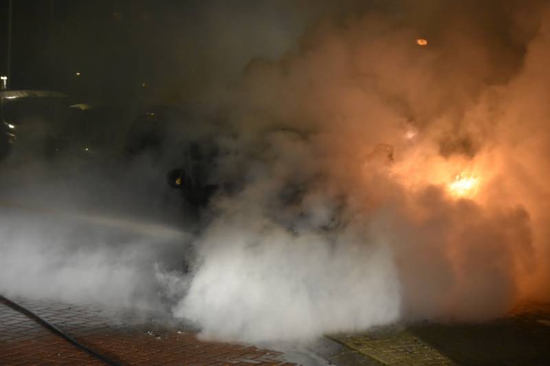 Auto flink beschadigd na brand