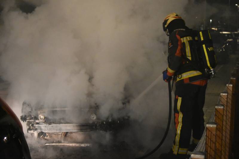 Auto flink beschadigd na brand