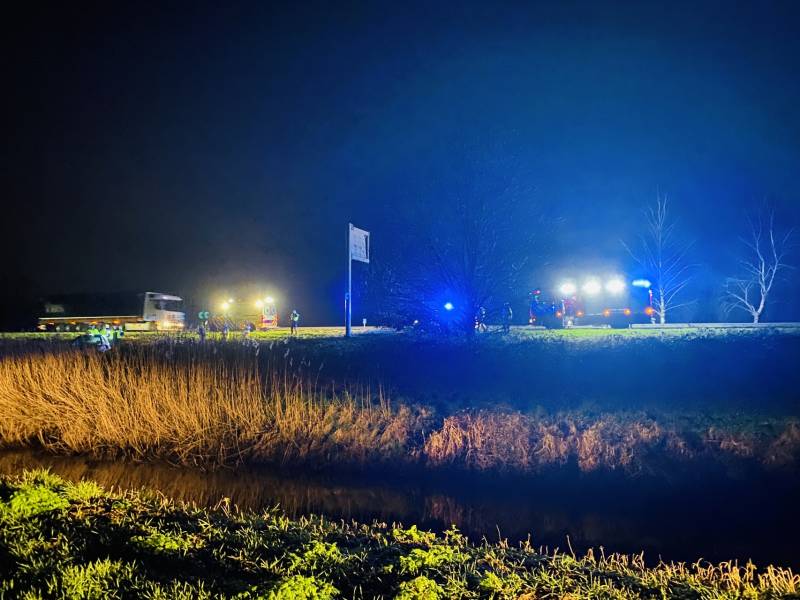 Bestuurder spoorloos na eenzijdig ongeval