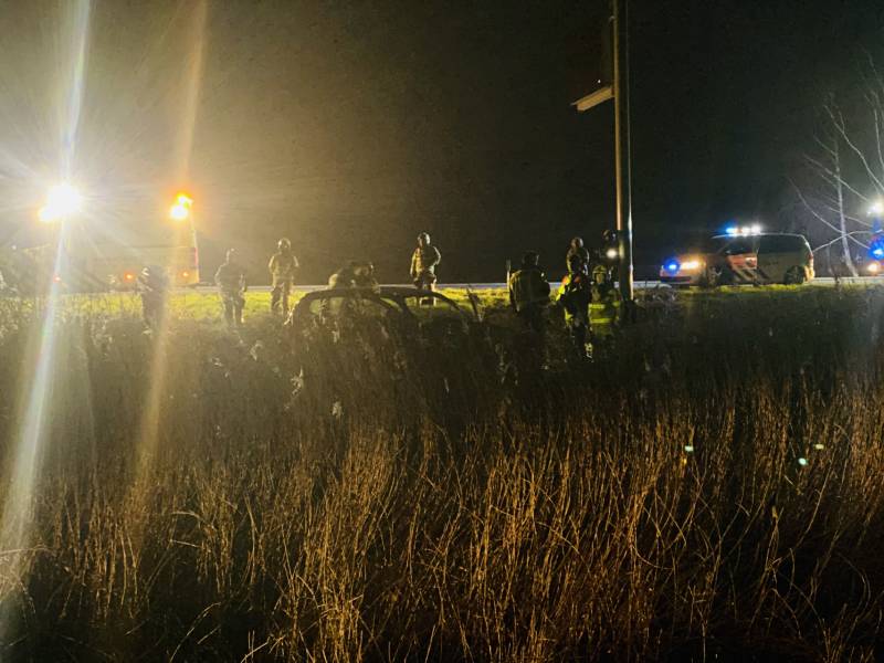 Bestuurder spoorloos na eenzijdig ongeval