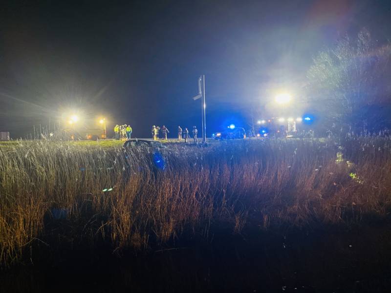 Bestuurder spoorloos na eenzijdig ongeval