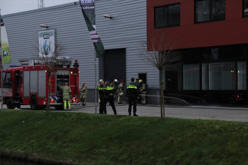 Brand in werkplaats Trilo