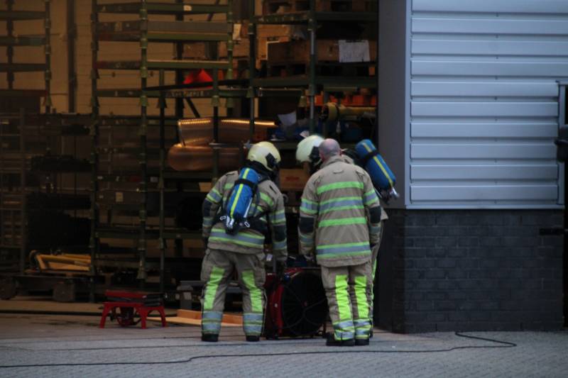 Brand in werkplaats Trilo