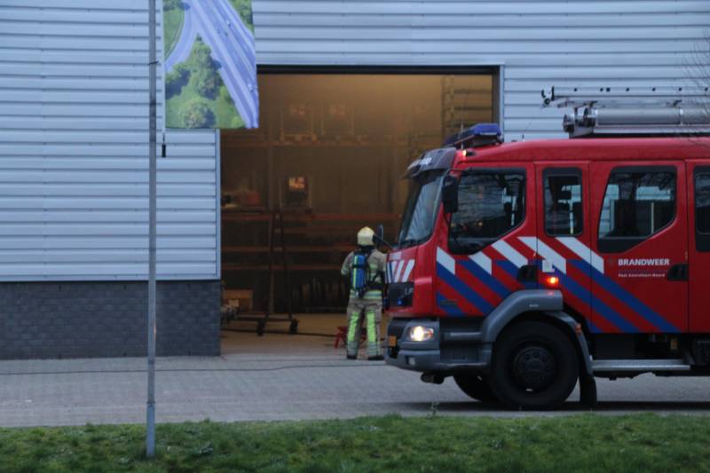 Brand in werkplaats Trilo