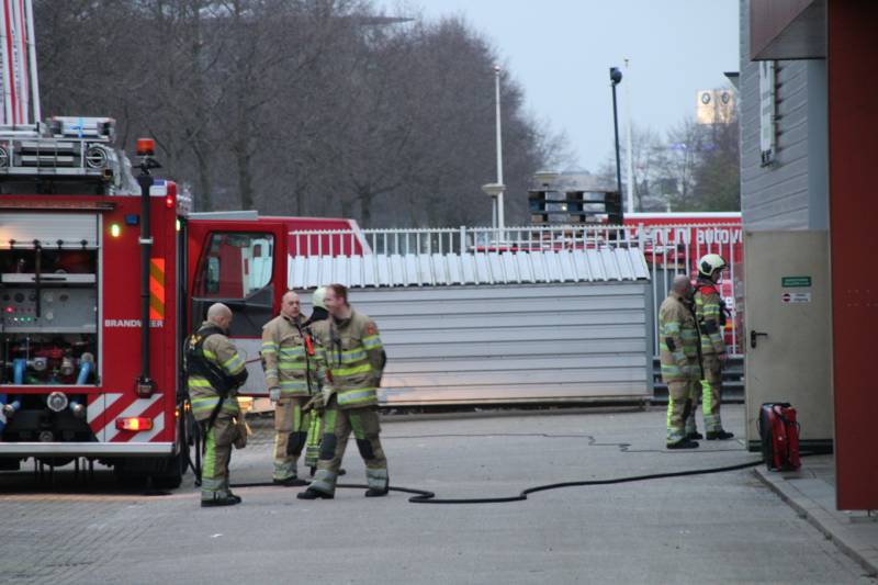 Brand in werkplaats Trilo