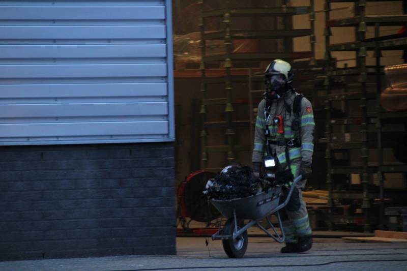 Brand in werkplaats Trilo