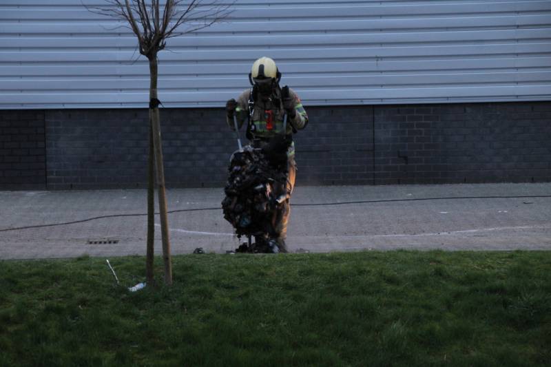 Brand in werkplaats Trilo