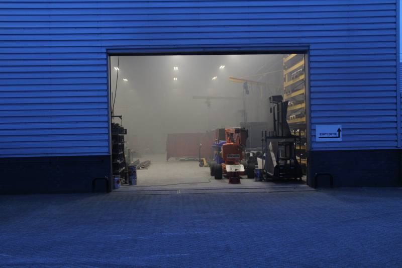 Brand in werkplaats Trilo