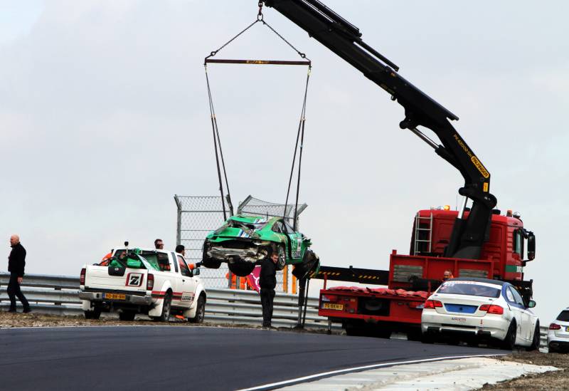 Zware crash op vernieuwde Circuit Zandvoort