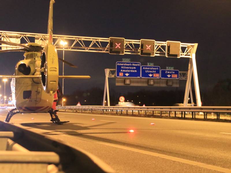 Gewonden bij crash tegen vangrails