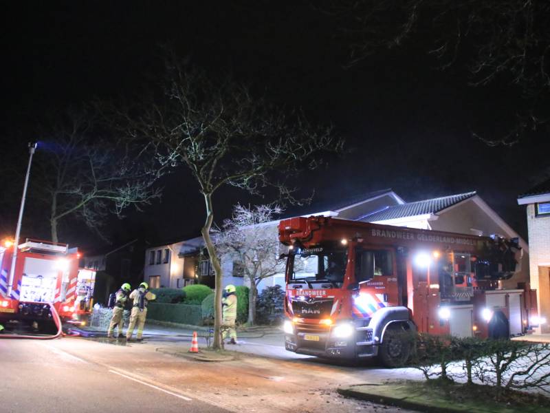 Wasmachine of droger vat vlam in woning