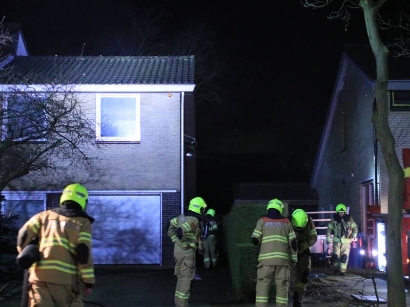 Wasmachine of droger vat vlam in woning