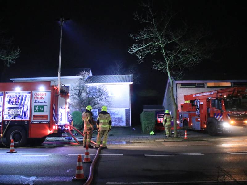 Wasmachine of droger vat vlam in woning