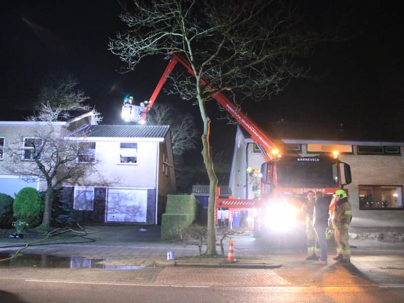 Wasmachine of droger vat vlam in woning