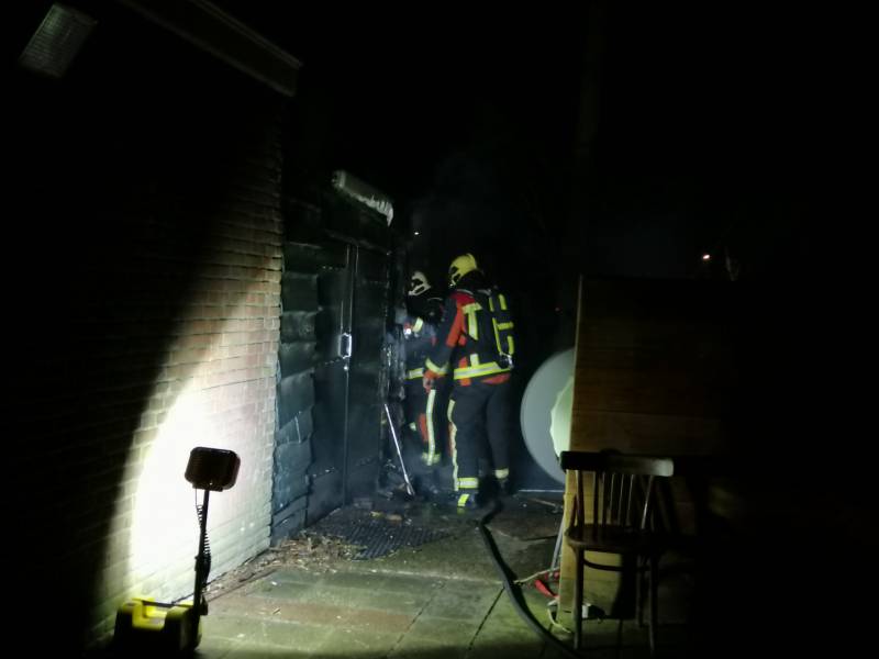 Flinke brand bij opslagplaats Theehuis De Leidsehout
