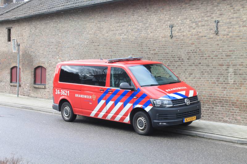 Straat afgesloten door lek in gasleiding