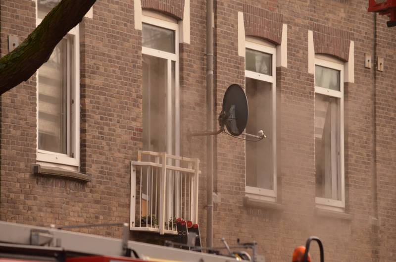 Veel rook bij brand in kelder