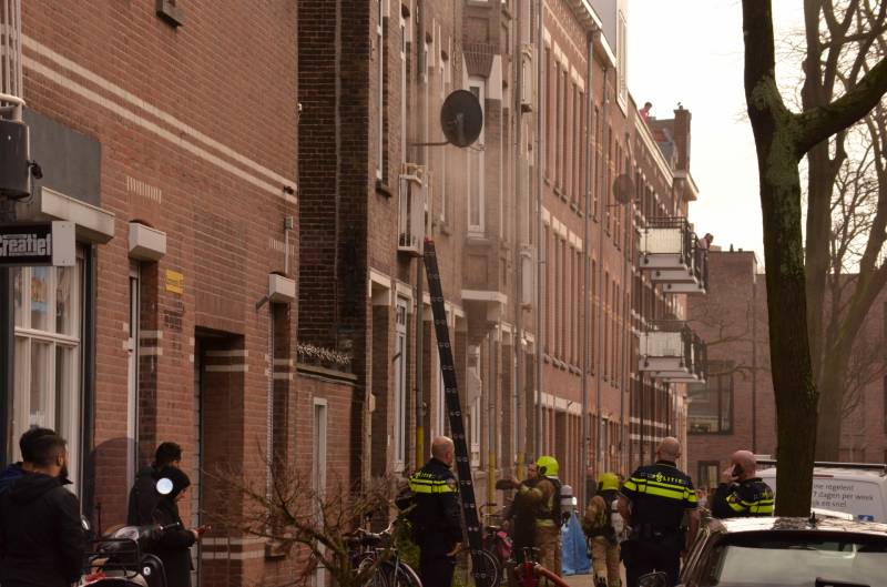 Veel rook bij brand in kelder