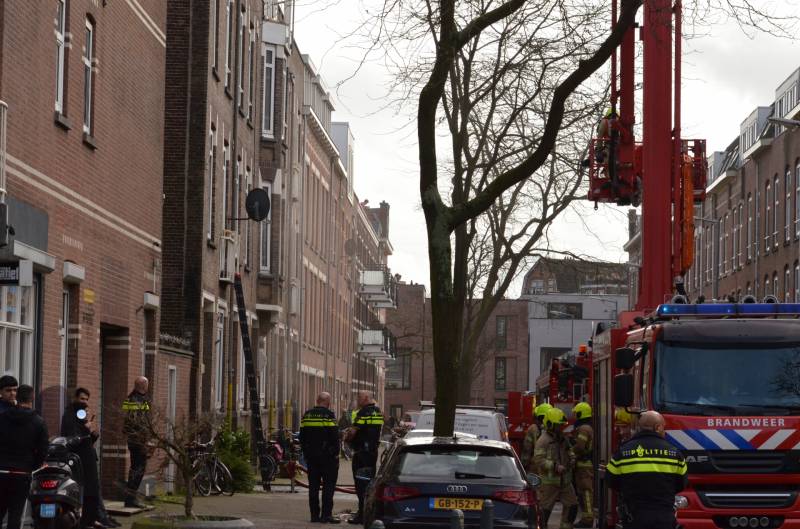 Veel rook bij brand in kelder