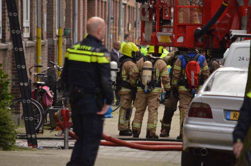 Veel rook bij brand in kelder