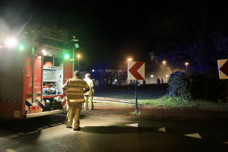 Gedumpte scooter in brand gestoken