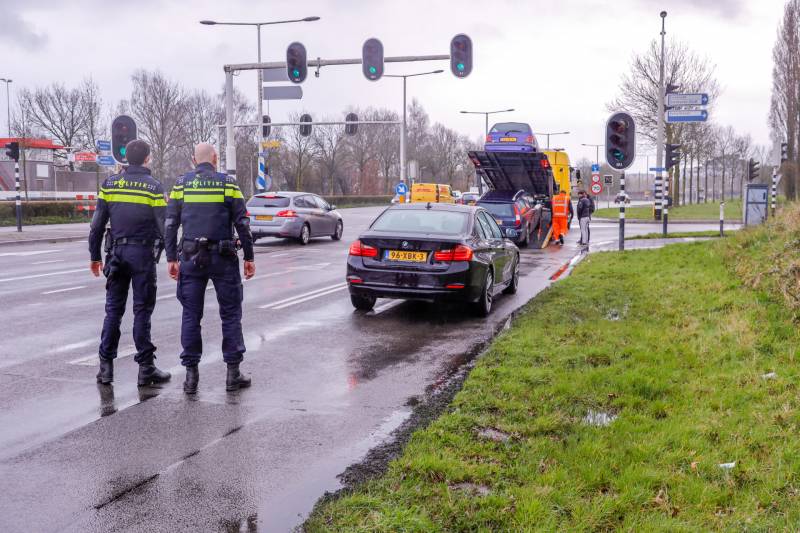 Meerdere voertuigen betrokken bij kop-staartbotsing