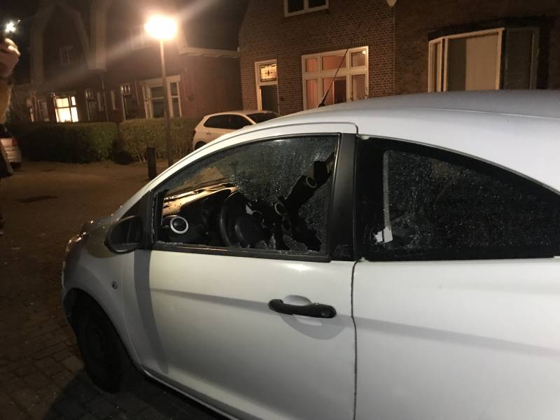 Mogelijk auto beschoten