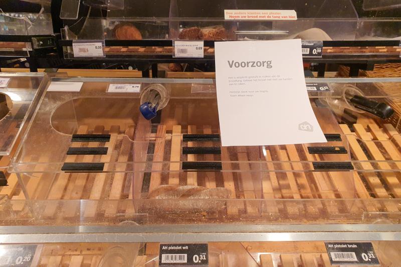 Ook lege schappen in Rotterdamse supermarkten